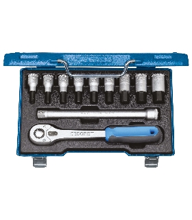 JUEGO DE VASOS DESTORNILLADORES 1/2"" 11 PZAS 5-17 MM 6156920 GEDORE